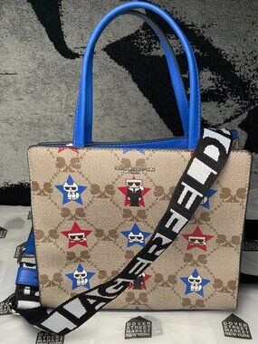 KARL LAGERFELD MONOGRAM SMALL 2WAY SATCHEL- BRAND NEW